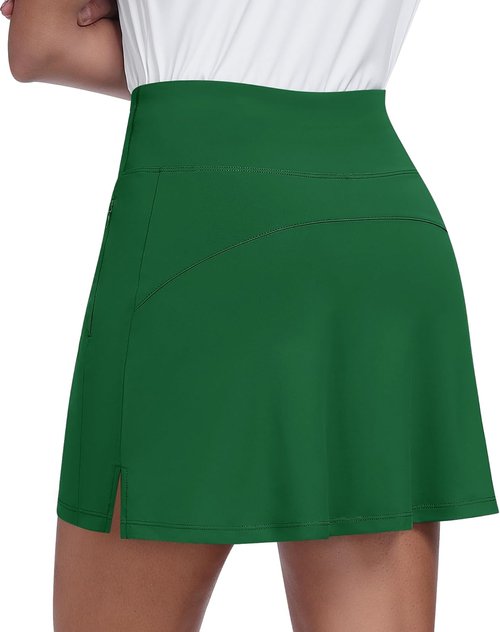 JoyGirl 16" Women's Golf Skirts - High Waisted Athletic Skorts with Zipper Pockets | Tennis Style