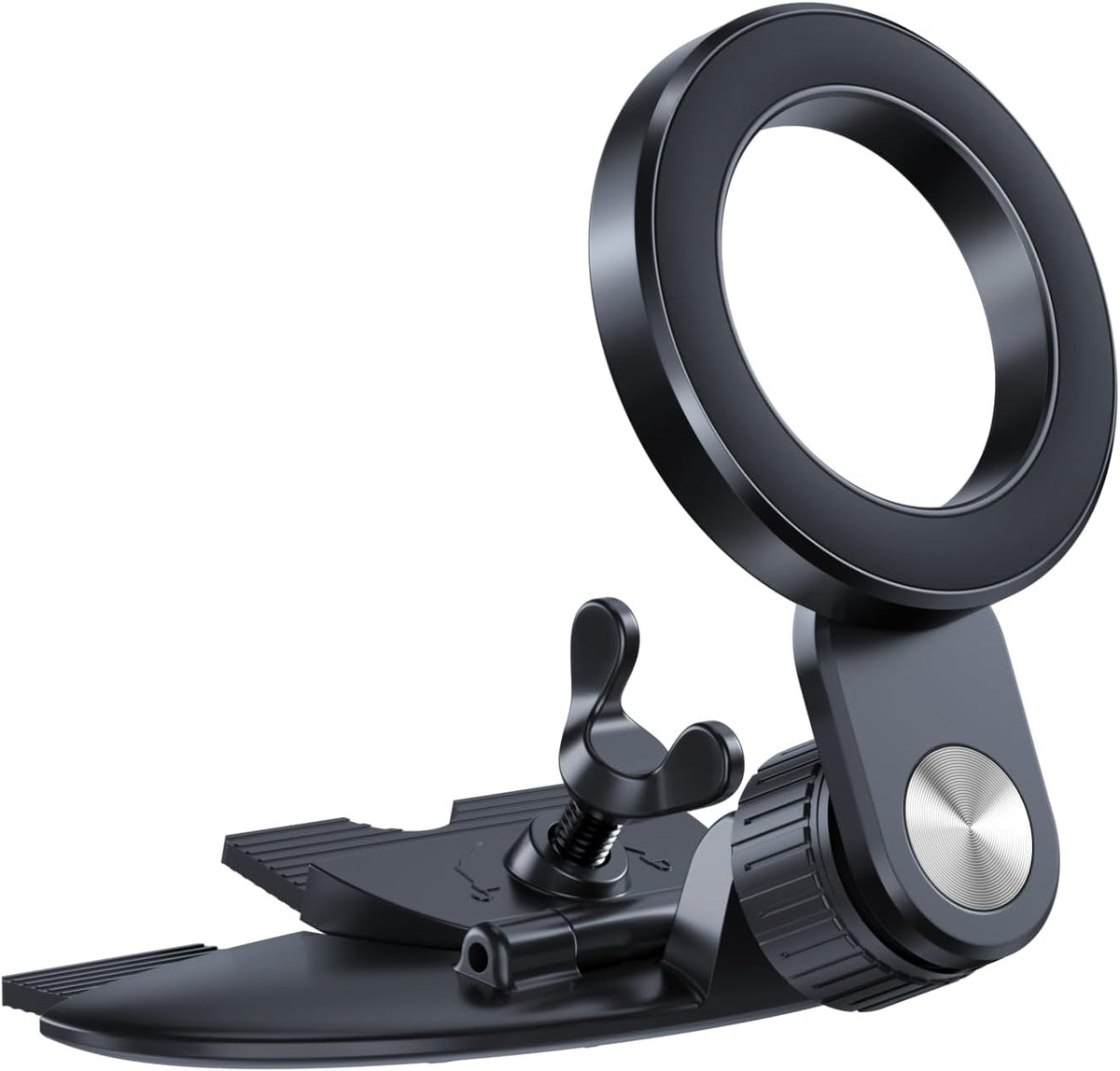 1Zero for MagSafe CD Phone Holder for Car, Foldable Longarm CD Phone Mount