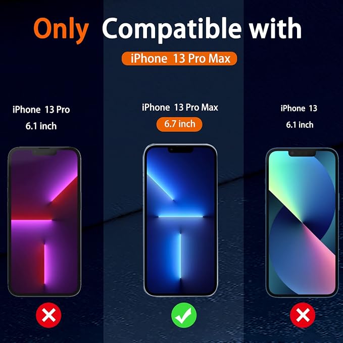 IMBZBK 3 Pack Screen Protector for iPhone 13 Pro Max