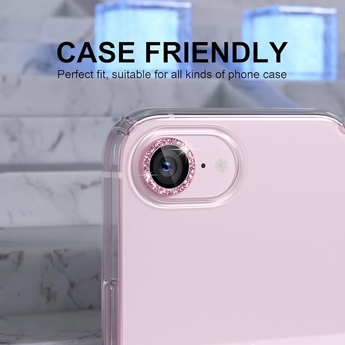 Choiche Compatible for iPhone 17e / 16e Camera Lens Protector Bling, 9H