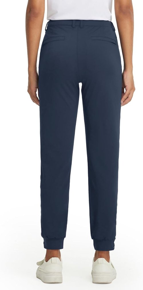 M MAELREG Women's Golf Pants - Lightweight Quick-Dry Joggers with 4 Pockets | Ankle Zip Design