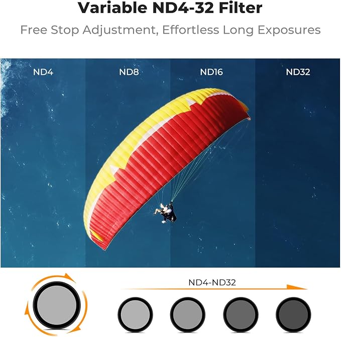 K&F CONCEPT Snap On Variable ND Filter Compatible