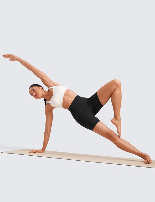 CRZ YOGA Biker Shorts - ButterLuxe High Waisted Spandex for Women | 6-Inch Length, Perfect for Running & Yoga