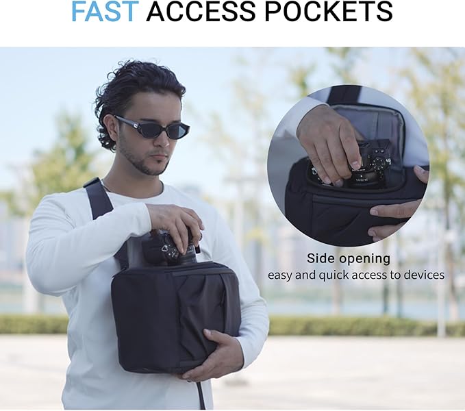 TAAOKA Camera Sling Bag for Photographer– Waterproof Crossbody Camera Bag