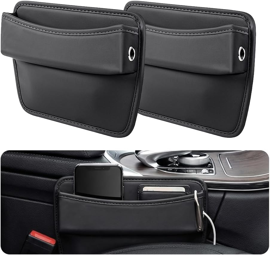 2 PCS Car Seat Gap Filler Organizer, Car Center Console Organizer