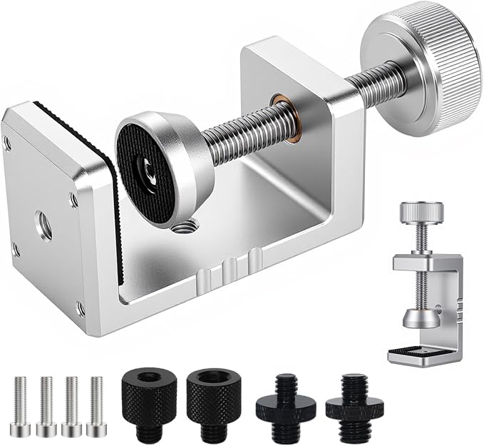 Heavy Duty C Clamp & Desk Clamp, Aluminum Alloy Table Mount