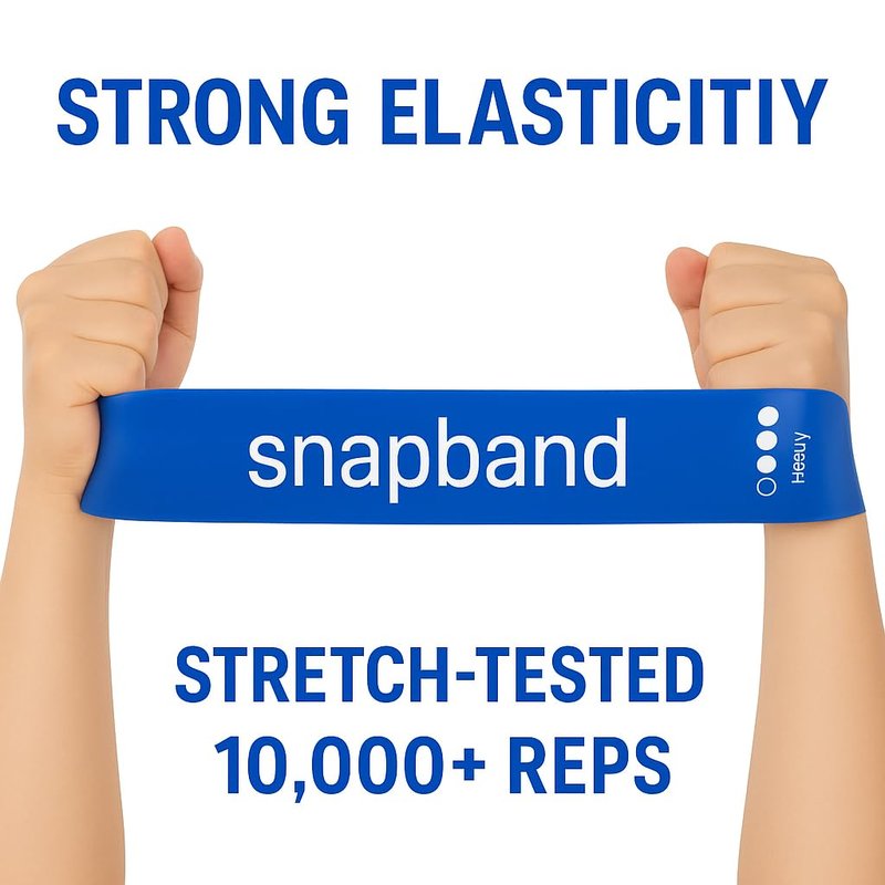 Resistance Bands Set for Physical Therapy & Strength Training – 5 Levels (Extra Light to Extra Heavy), Non-Slip Exercise Bands for Rehab, Glutes, Legs & Warmups – Includes Carry Bag