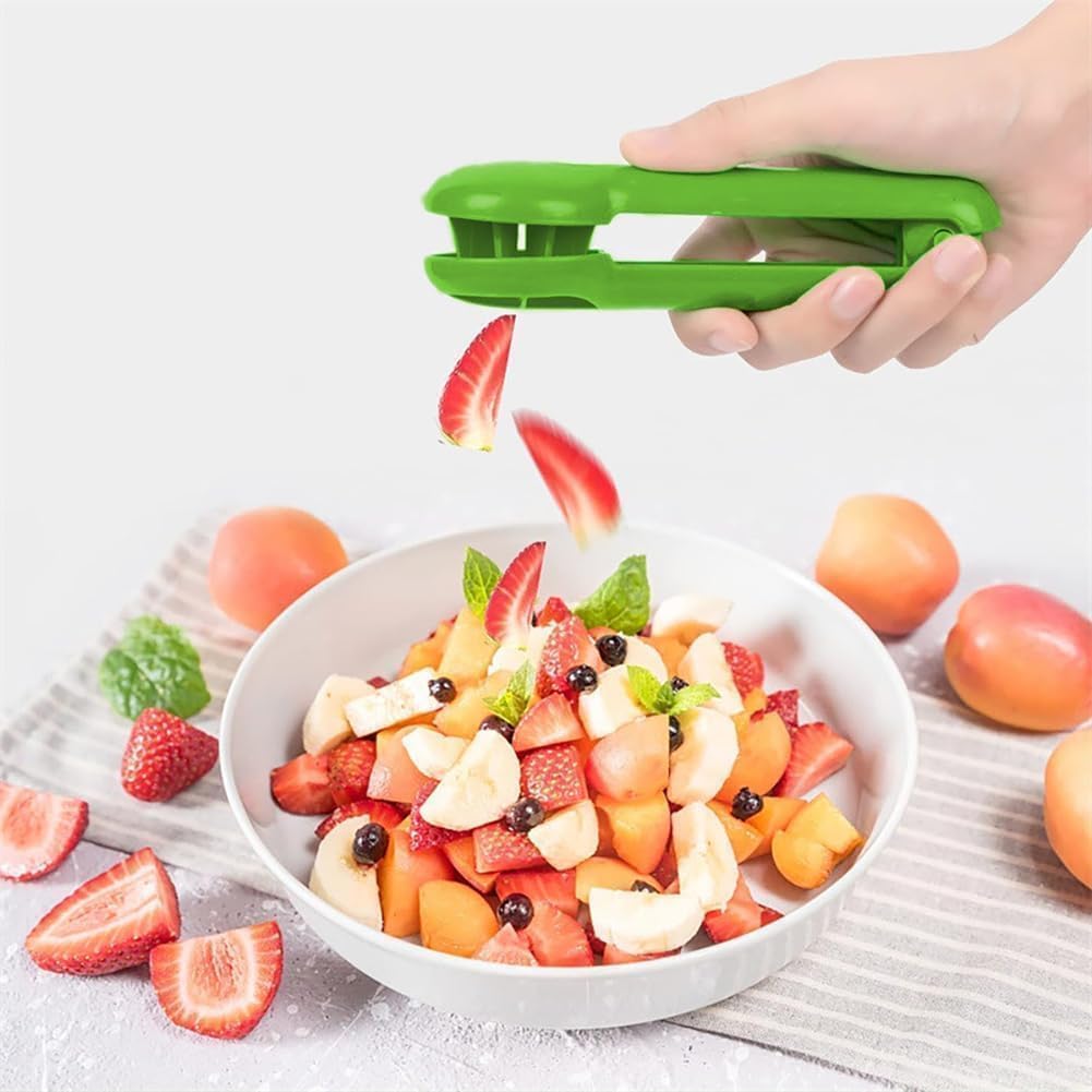 Skiennix Multifunctional Kitchen Gadget - Time-Saving Segmented Tool for Cherry Tomatoes, Strawberries & Grapes