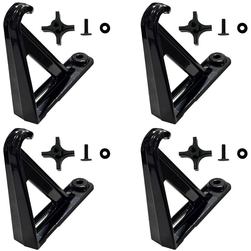 Trucktok Load Stops Replacement for T-Slot Truck Cross Bar Heavy Duty Ladder Firewood Skis Snowboard Kayak Most Truck Bed Rails Rack Systems（ 4 Pack）