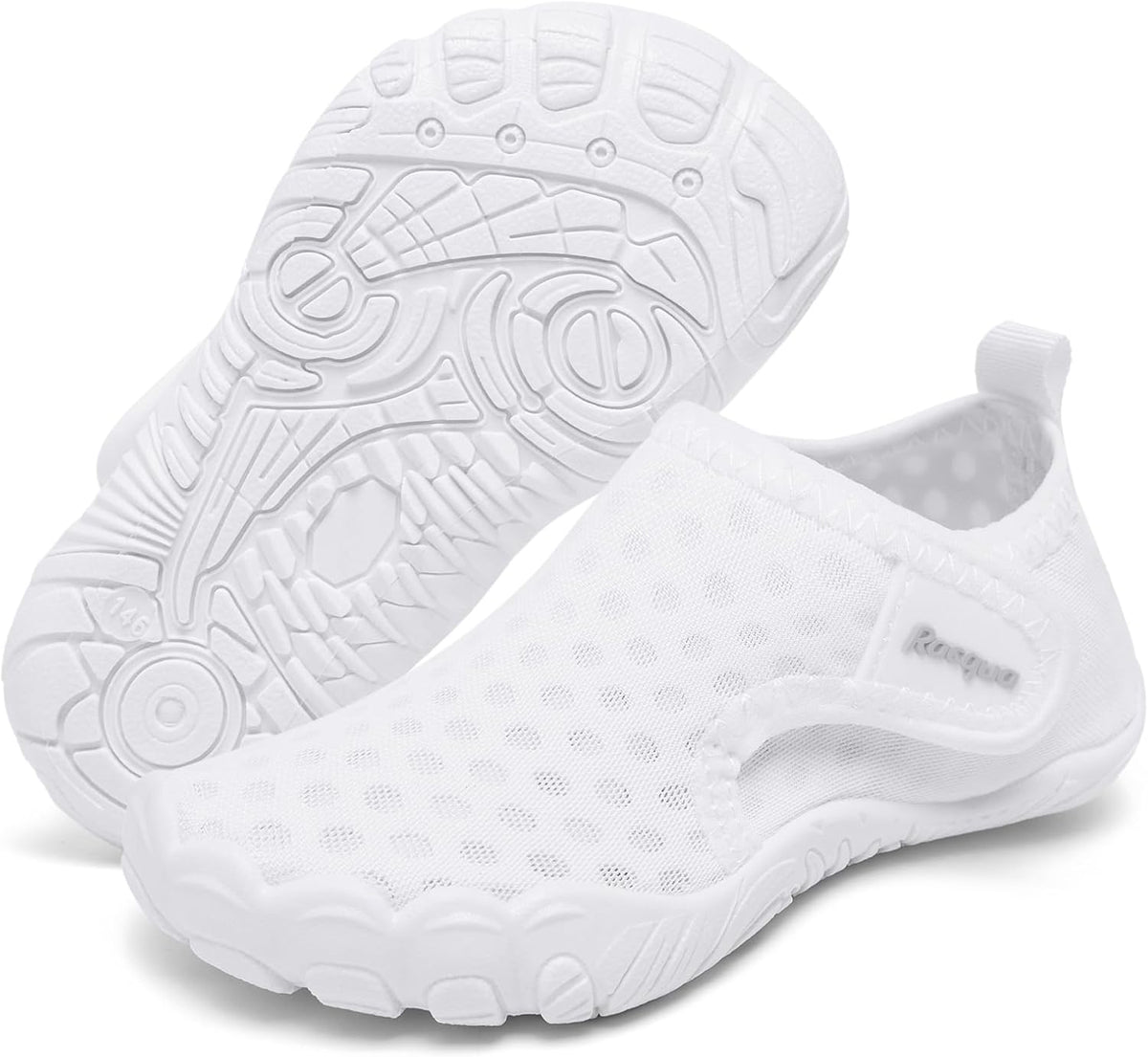 Racqua Toddler Water Shoes - Non-Slip Aqua Swim Shoes for Boys & Girls | Comfortable Fit