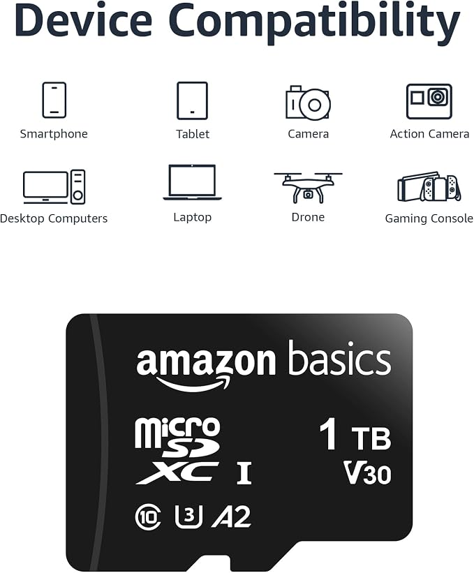 Amazon Basics microSDXC Memory Card