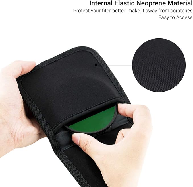 3 Pockets Camera Filter Case for Filter Up to 82mm