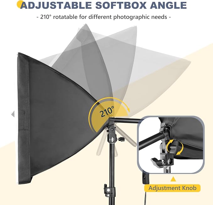 Torjim Softbox Photography Lighting Kit, Studio Lights