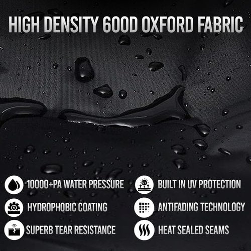 Bike Cover for 2-3 Bikes | 600D Waterproof Heavy-Duty Outdoor Storage - Fits eBikes, Mountain Bikes & More