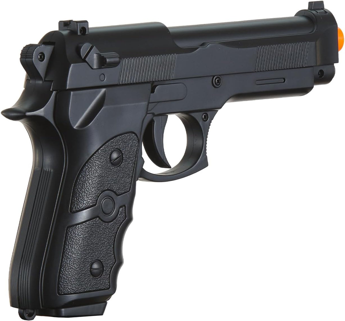 UKARMS V038 Spring Powered Airsoft Pistol - Sleek Black Design for Enhanced Gameplay