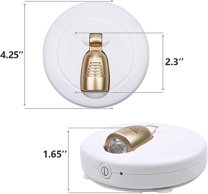 HONWELL Wireless Spotlight Battery Operated LED Puck Lights, Touch Closet Light, Stick on Wall Hallway Basement Entrance Perfect Adjustable Direction Light for Artwork Decorative