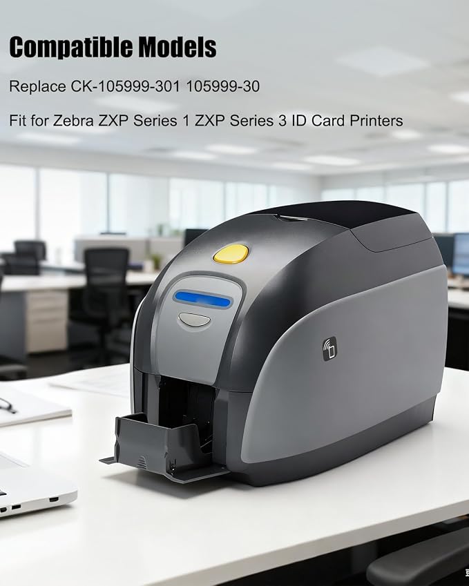4 PCS Cleaning Kits Fit for Zebra ZXP Series 1 ZXP Series 3 ID Card Printers