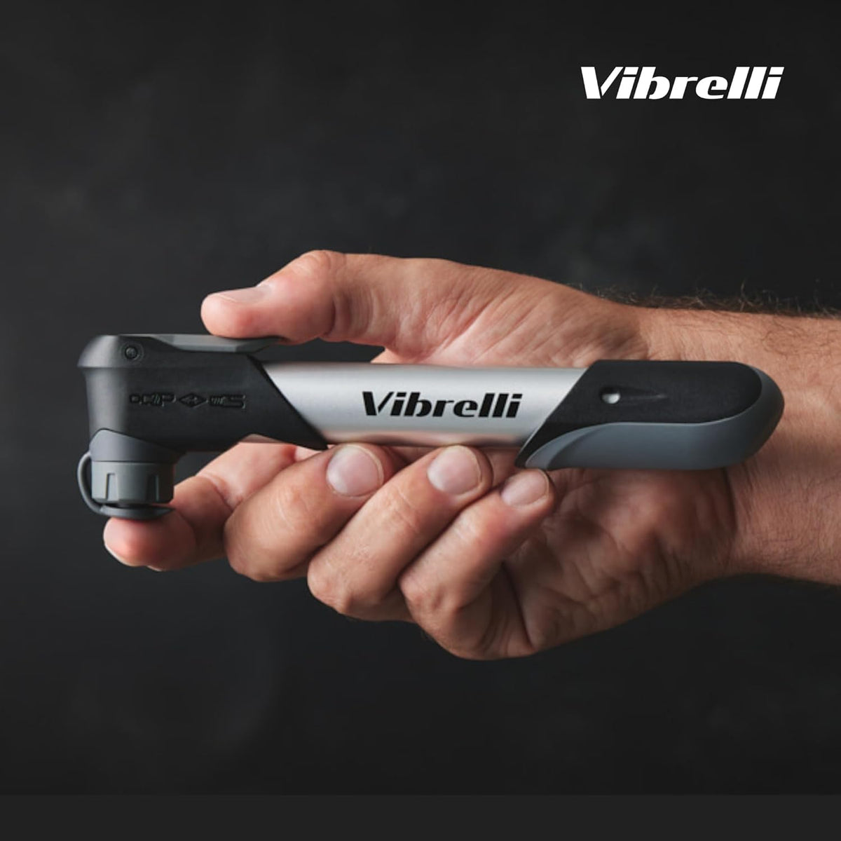 Vibrelli Mini Bike Pump - 120 PSI Presta & Schrader Tire Pump for Road and MTB - No Valve Change Required