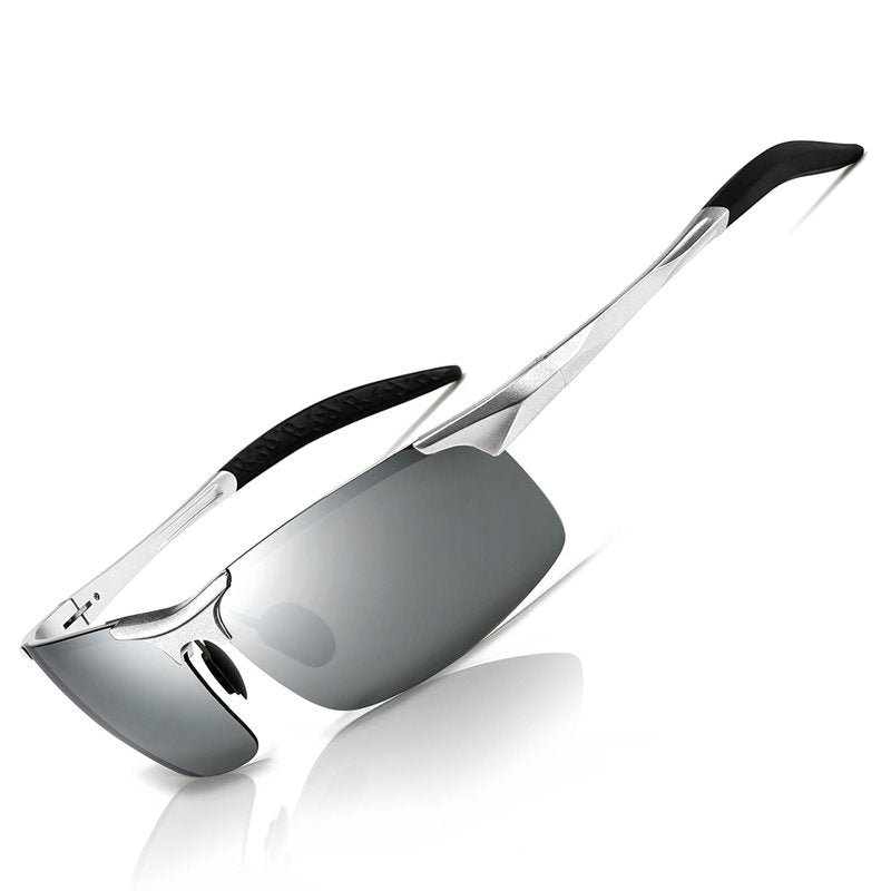 SUNGAIT Men's HD Polarized Sunglasses for Driving Fishing Cycling Running Metal Frame UV400 SGT177-YSY