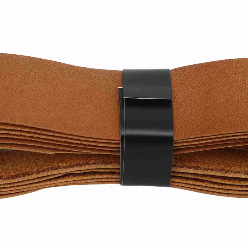 VBESTLIFE Leather Tennis Racket Grip Tape with Sweat Absorption, Badminton Racket Overgrip Tape Replacement for Tennis Badminton (Brown)