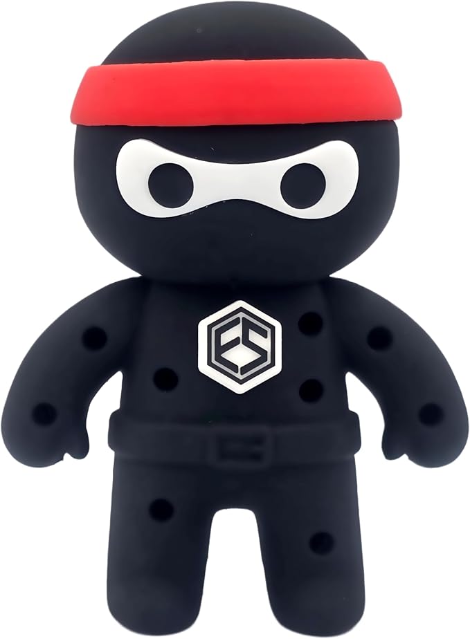 FAR&STRAIGHT Ninja Golf Tee Holder | Interchangeable Plugins | Funny & Unique Golf Gift | Personalized Accessory