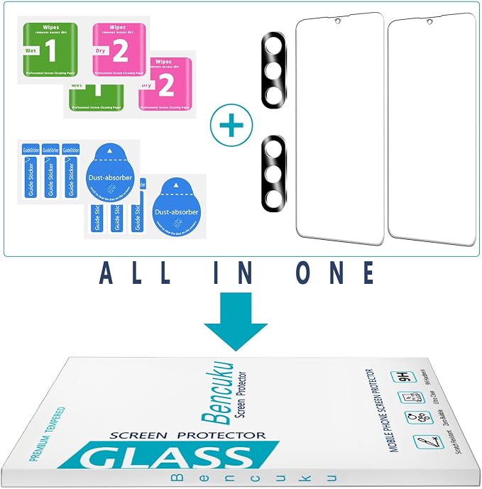 2 Pack Screen Protector for Samsung Galaxy S23 FE Tempered Glass