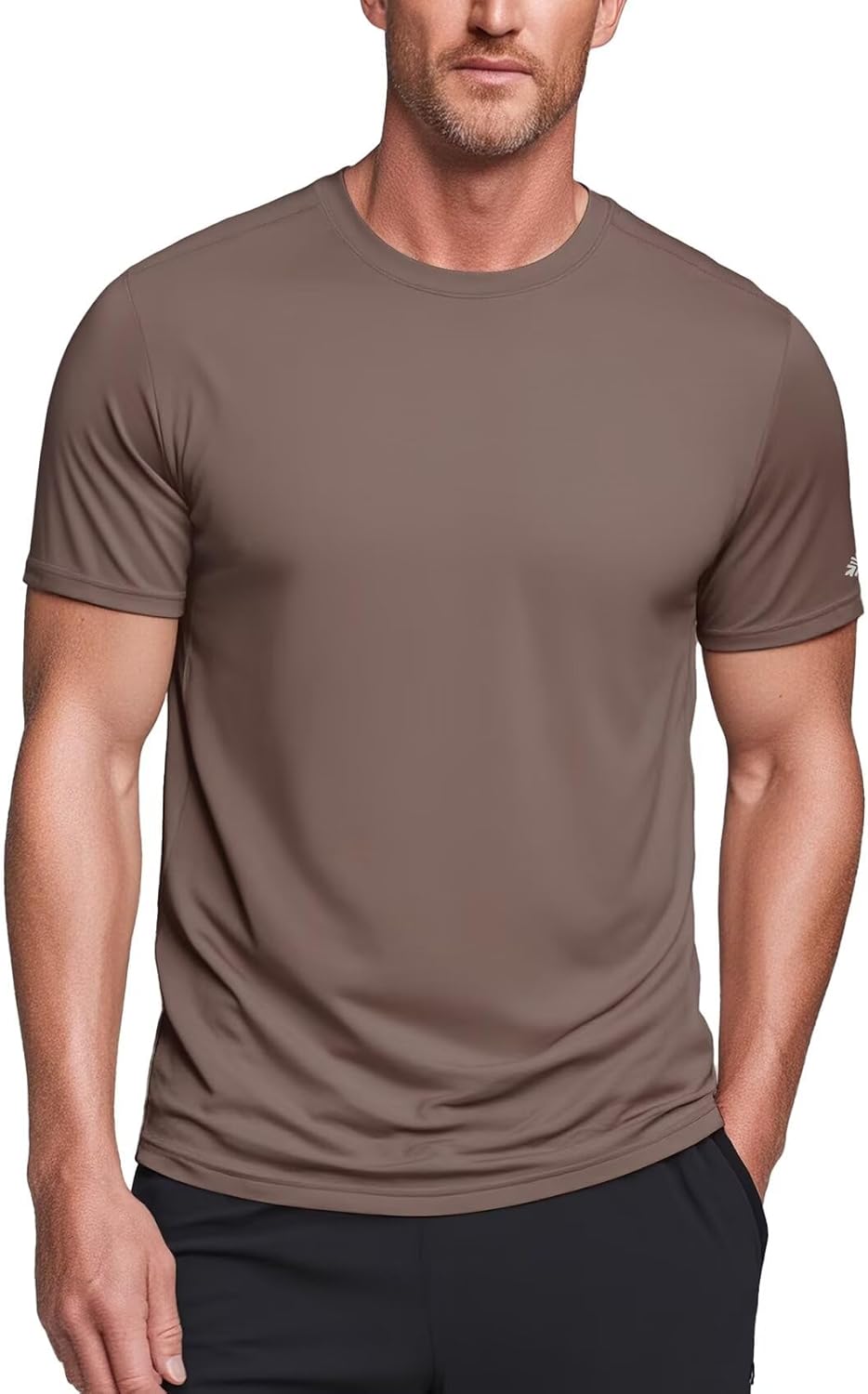 Zengjo Men's Athletic Shirts - Moisture-Wicking Quick-Dry Tees for Running & Gym | Lightweight Crewneck