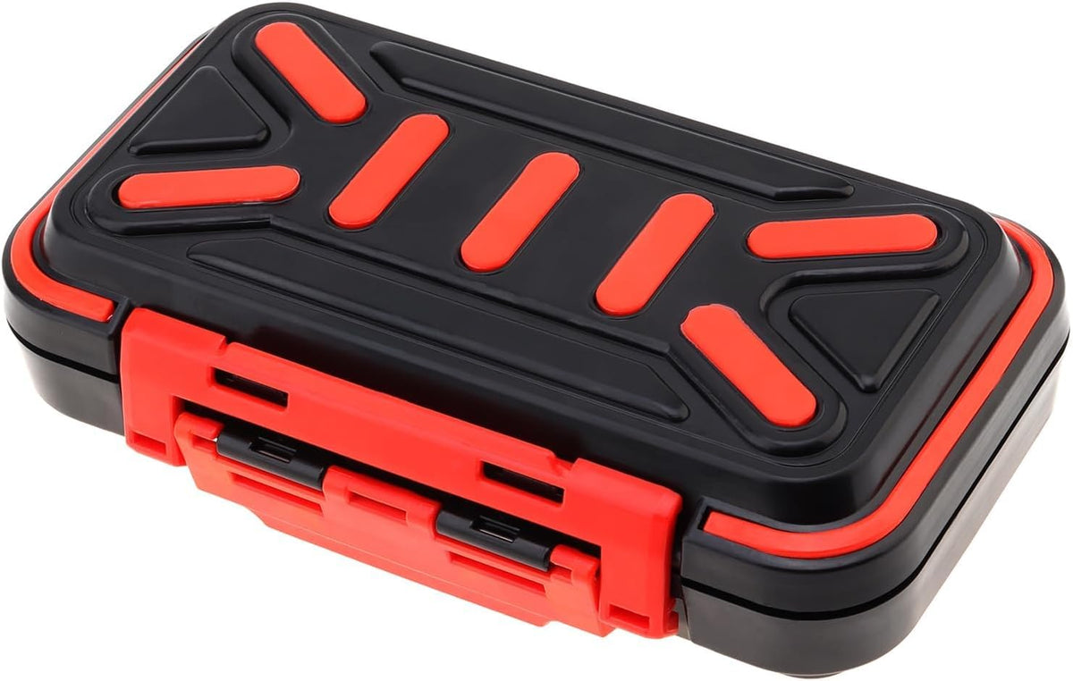 OriGlam Fishing Tackle Storage Box - Double-Sided Waterproof Design | 16 Compartments for Lures (Black)