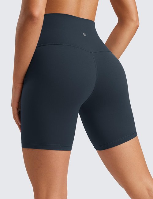 CRZ YOGA Biker Shorts - ButterLuxe High Waisted Spandex for Running & Yoga | 6" Length