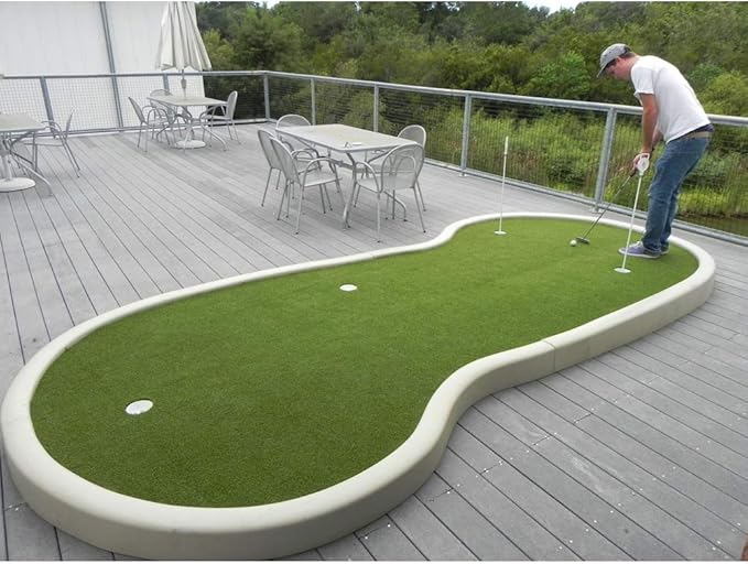 Golf Putting Green/Mat-Golf Training Mat Backyard Golf Artificial Grass Turf 1FTX52FT，Indoor Outdoor Golf Training Mat, Synthetic Fake Grass for Baseball Football Gym Sports