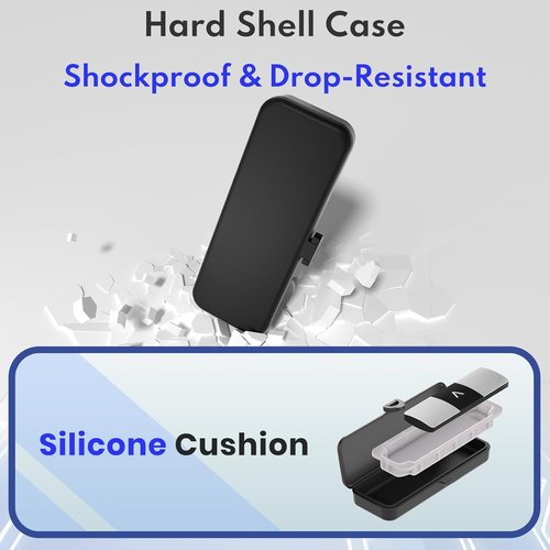 KardiaMobile 6L Carry Case - Portable EKG Heart Monitor Case with Silicone Pad for 6L Max