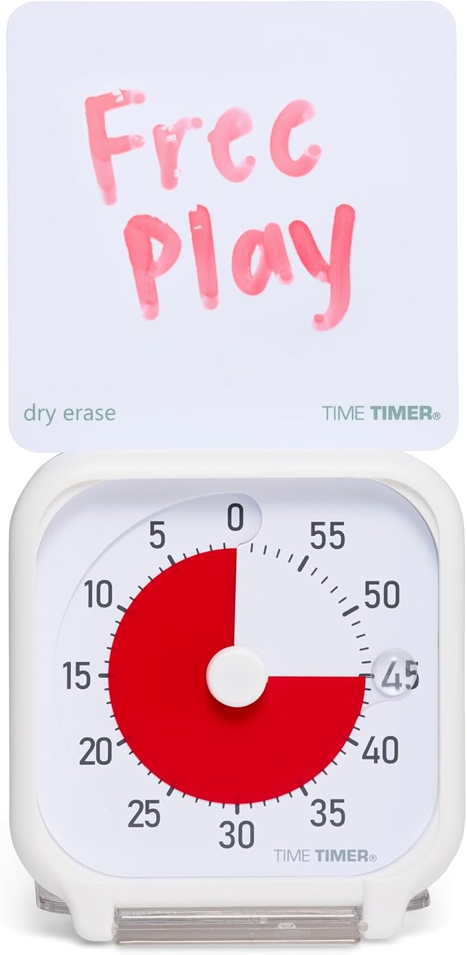 Time Timer 3 Inch Visual Timer – 60-Minute Quiet Portable Countdown Timer