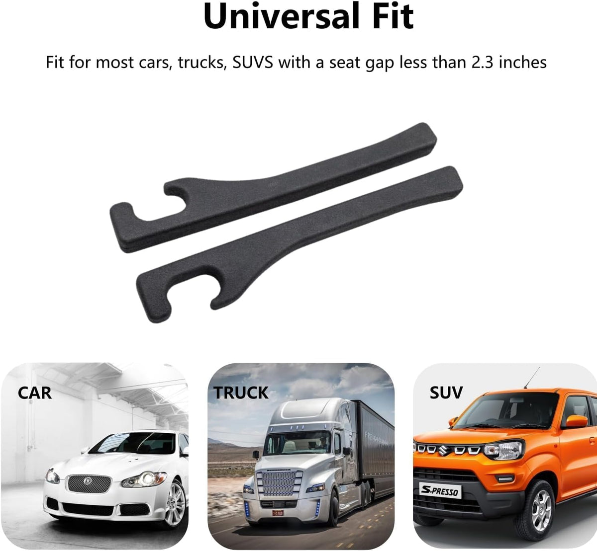 Car Seat Gap Filler, Black Universal Seat Gap Plug, Locker Anti-Drop Console Catcher Phone Keys Storage for Car Truck SUV Auto Accessories