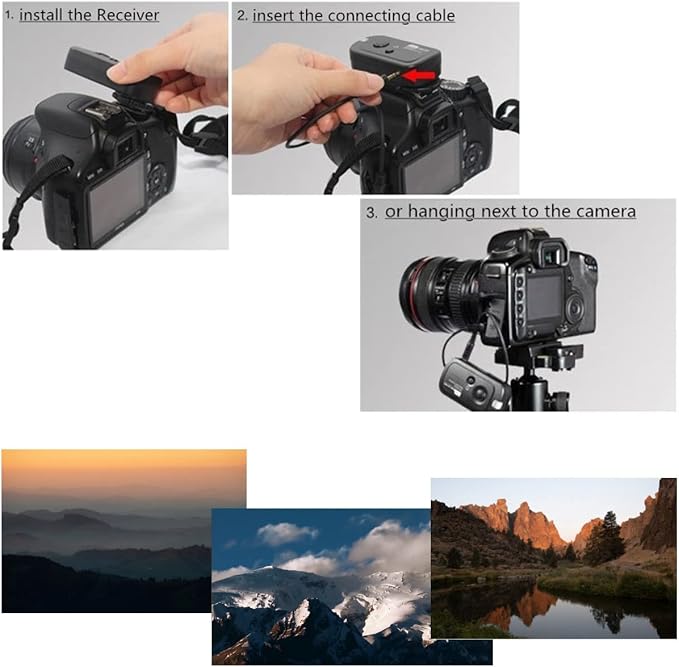 Pixel RW221-S2 Camera Remote Shutter Release Wireless Radio Control Compatible