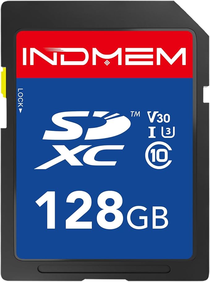 128GB SD Card, High Speed up to 90M/S, SDXC UHS-I Memory Cards, Full HD & 4K