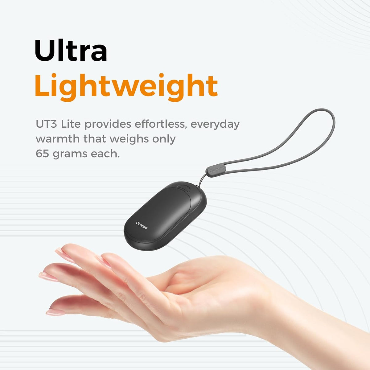 OCOOPA Rechargeable Magnetic Hand Warmers - Pocket-Sized, 3 Heat Settings, Lasts Up to 8 Hours | Ideal for Outdoor Activities