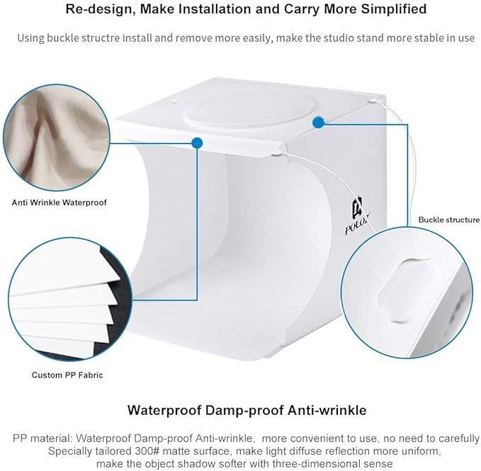 Mini Photo Studio Super Bright Photography Light Box Lightbox Portable Shooting