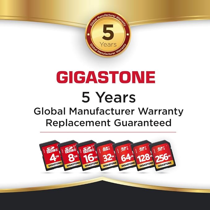 GIGASTONE 32GB SD Card 10-Pack UHS-I U1 Class 10 SDHC Memory Card High-Speed
