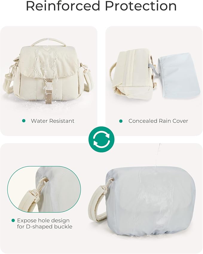 BAGSMART Small Camera Bag, DSLR Camera Case