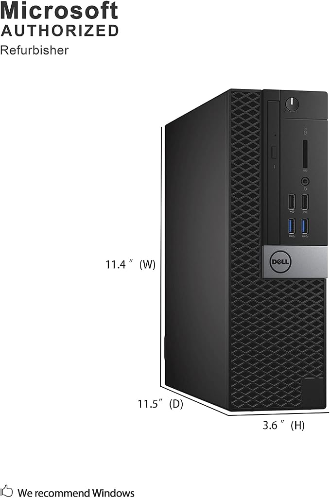 Dell OptiPlex 7040 Small Form Factor PC, Intel Quad Core i7-6700 up to 4.0GHz, 16G DDR4, 512G SSD, Windows 11 Pro (Renewed)