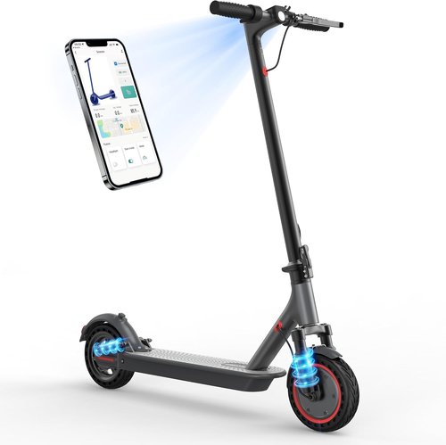 MAXSHOT Electric Scooter - High-Speed 350W/500W Motor | 21-28 Miles Range, Dual Suspension, Folding Design