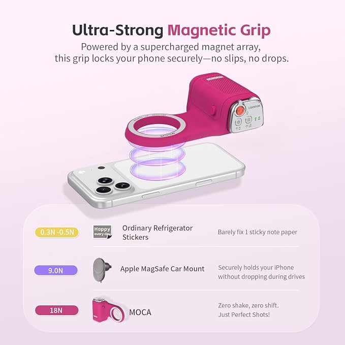 COMITOK MOCA iPhone 17 Pro Camera Grip No Need App
