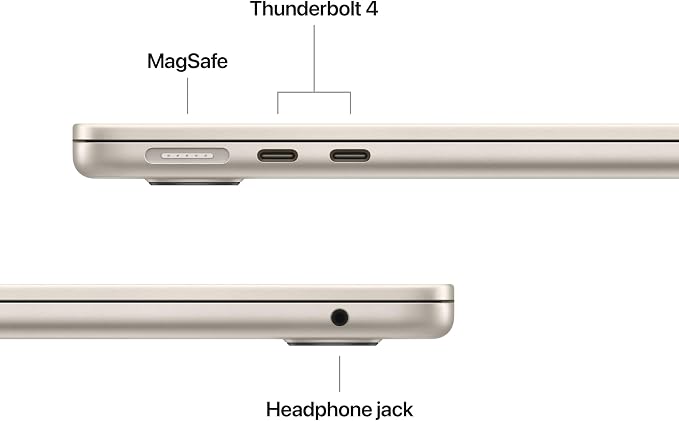 Apple 2026 MacBook Air 13-inch Laptop with M5 chip: Built for AI, 13.6-inch Display, 24GB Unified Memory, 1TB SSD, 12MP Center Stage Camera, Touch ID, Wi-Fi 7; Starlight with AppleCare+ (3 years)