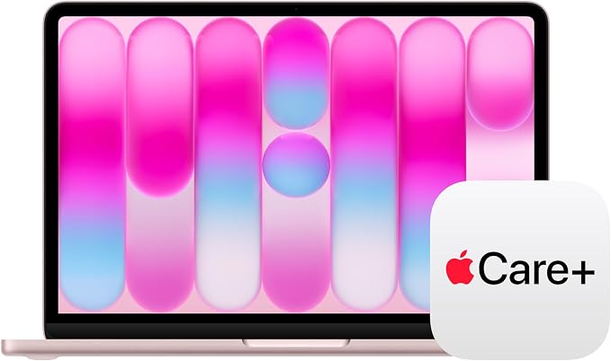 Apple 2026 MacBook Neo 13-inch Laptop with A18 Pro chip: Built for AI and Apple Intelligence, Liquid Retina Display, 8GB Unified Memory, 256GB SSD Storage; Blush with AppleCare+ (3 years)