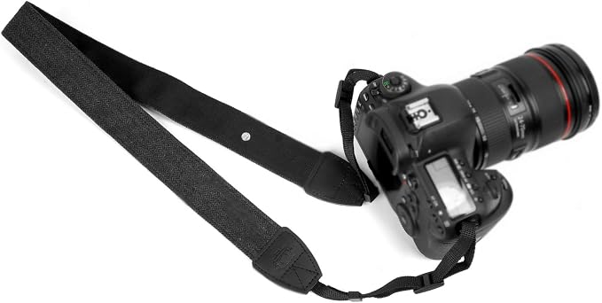 Camera Strap Canvas Black Shoulder Strap