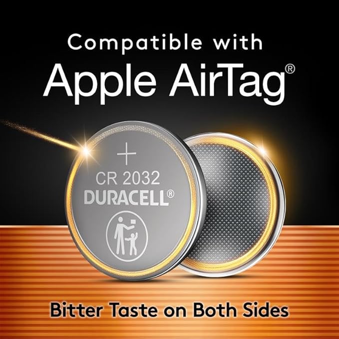 Duracell CR2032 Lithium Battery 3 Volt, Child Safety Features, Compatible