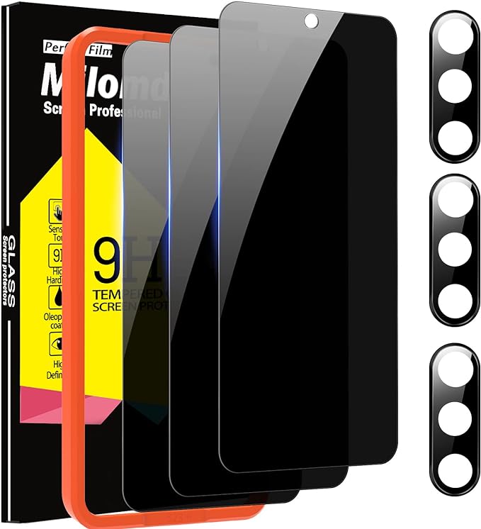 Milomdoi for Samsung Galaxy S23 Plus S23+ Privacy Screen Protector Tempered