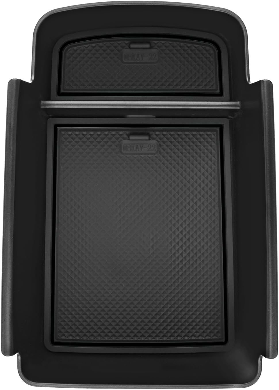 SKTU for 2024 2025 2026 Chevrolet Trax Center Console Organizer 2024-2026 Chevy Trax Insert ABS Materials Tray Armrest Storage Box 2024 2025 2026 Chevy Trax Accessories with Sunglasses Holder (Black)
