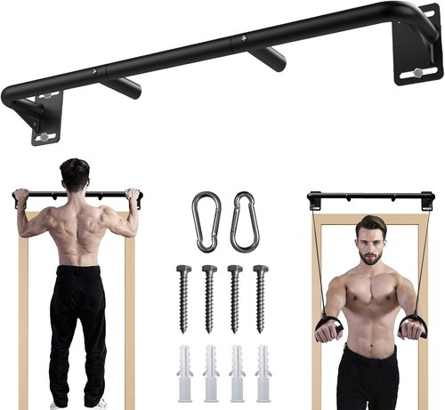 Fitarc Joist Mount Pull Up Bar | Heavy-Duty Steel Ceiling & Wall Chin Up Bar for Home Gym
