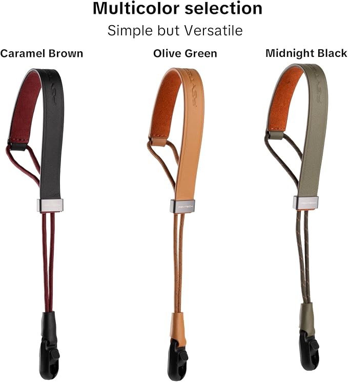 PGYTECH Camera Wrist Strap Slim Vintage Style, Adjustable Quick Release